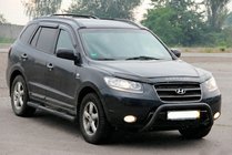 Hyundai Santa Fe 2 2006–2012 Přední ochranný rám WT007 Black (nerez) fotografie 2
