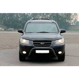 Přední ochranný rám WT007 Black (nerez) Hyundai Santa Fe 2 2006–2012 fotografie 1