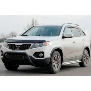 Přední ochranný rám WT007 Black (nerez) Kia Sorento II XM 2009–2014 fotografie 2