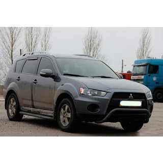 Přední ochranný rám WT007 Black (nerez) Mitsubishi Outlander 2006–2012 fotografie 3