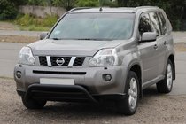 Nissan X-trail T31 2007–2014 Přední ochranný rám WT007 Black (nerez) fotografie 3
