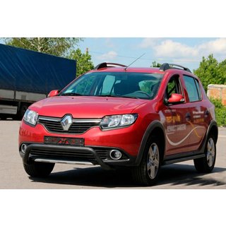 Přední ochranný rám WT007 Black (nerez) Dacia Sandero 2013–2020 fotografie 2