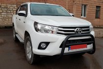 Toyota Hilux 2015– Přední ochranný rám WT007 Black (nerez) fotografie 2