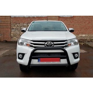Přední ochranný rám WT007 Black (nerez) Toyota Hilux 2015– fotografie 3