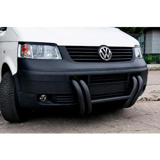 Přední ochranný rám (kengur) ST006-03 Nizdri Black (nerez) Volkswagen T5 Transporter 2003–2010 fotografie 1