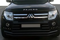 Mitsubishi Pajero Wagon IV 2006–2021 Přední ochranný rám ST015-9 Black (nerez.) fotografie 1