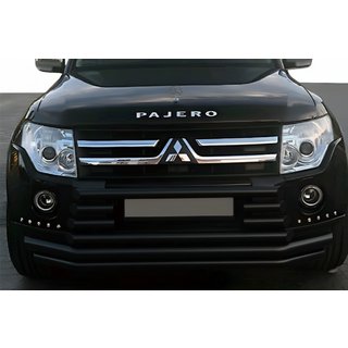 Přední ochranný rám ST015-9 Black (nerez.) Mitsubishi Pajero Wagon IV 2006–2021