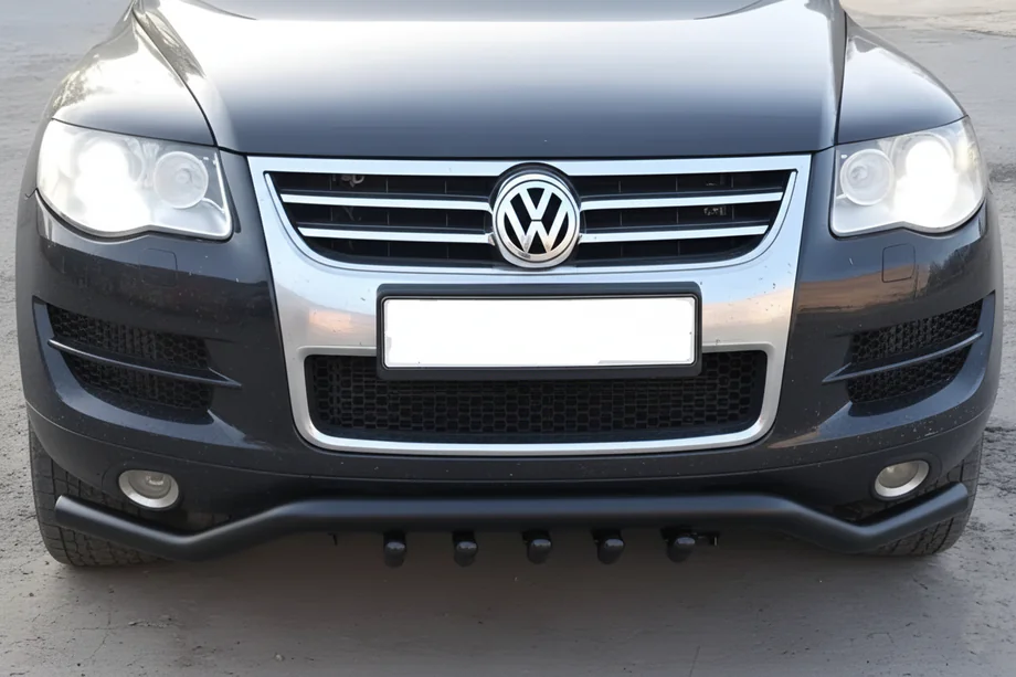 Volkswagen Touareg 2002–2010 Přední ochranný rám (bullbar) ST028 Black Image