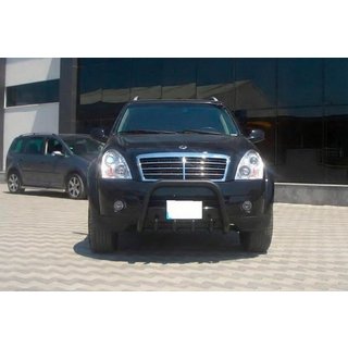 Nerezový bullbar QT006 Black SsangYong Rexton I 2001–2017 fotografie 4