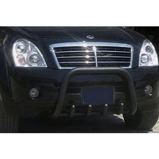Nerezový bullbar QT006 Black SsangYong Rexton I 2001–2017 fotografie 1