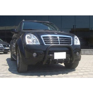Nerezový bullbar QT006 Black SsangYong Rexton I 2001–2017 fotografie 3