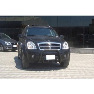 Nerezový bullbar QT006 Black SsangYong Rexton I 2001–2017 fotografie 2