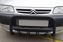 Citroen Berlingo 1996–2008 Přední bullbar QT006 Black (nerez) fotografie 1