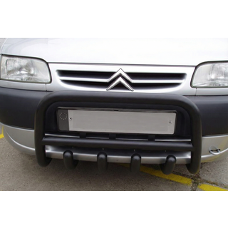 Přední bullbar QT006 Black (nerez)
