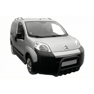 Přední ochranný rám QT006 Black (nerez) Citroen Nemo 2007–2017 fotografie 1