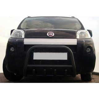 Přední ochranný rám QT006 Black (nerez) Citroen Nemo 2007–2017 fotografie 2