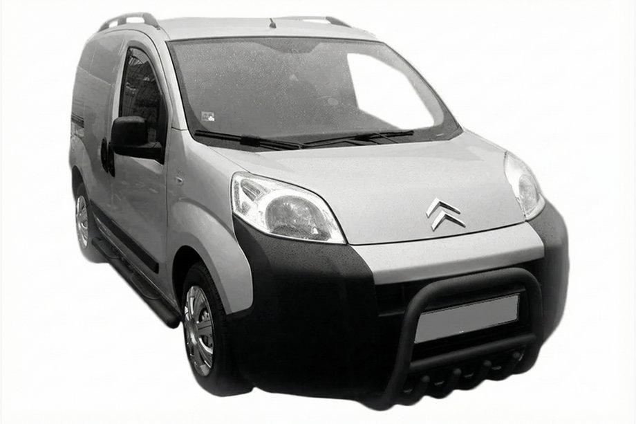 Citroen Nemo 2007–2017 Přední ochranný rám QT006 Black (nerez) Image