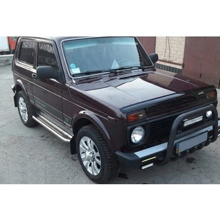 Přední bullbar QT006 Black (nerez) Lada Niva a Urban 1977– fotografie 1