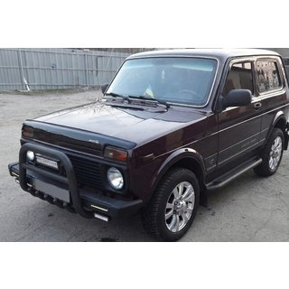 Přední bullbar QT006 Black (nerez) Lada Niva a Urban 1977– fotografie 2