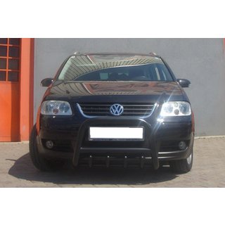 Nerezový bullbar QT006 Black Volkswagen Touran 2003–2010 fotografie 4