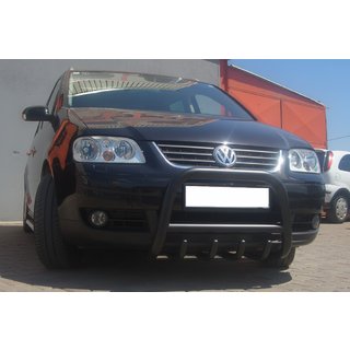 Nerezový bullbar QT006 Black Volkswagen Touran 2003–2010 fotografie 3