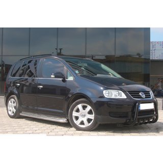 Nerezový bullbar QT006 Black Volkswagen Touran 2003–2010 fotografie 1