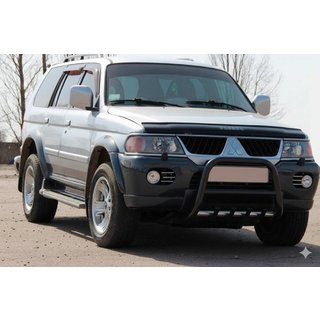 Nerezový bullbar QT006 Black Mitsubishi Pajero Sport 1996–2007 fotografie 2