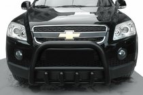 Chevrolet Captiva 2006–2019 Přední ochranný rám QT006 Black (nerez) fotografie 1