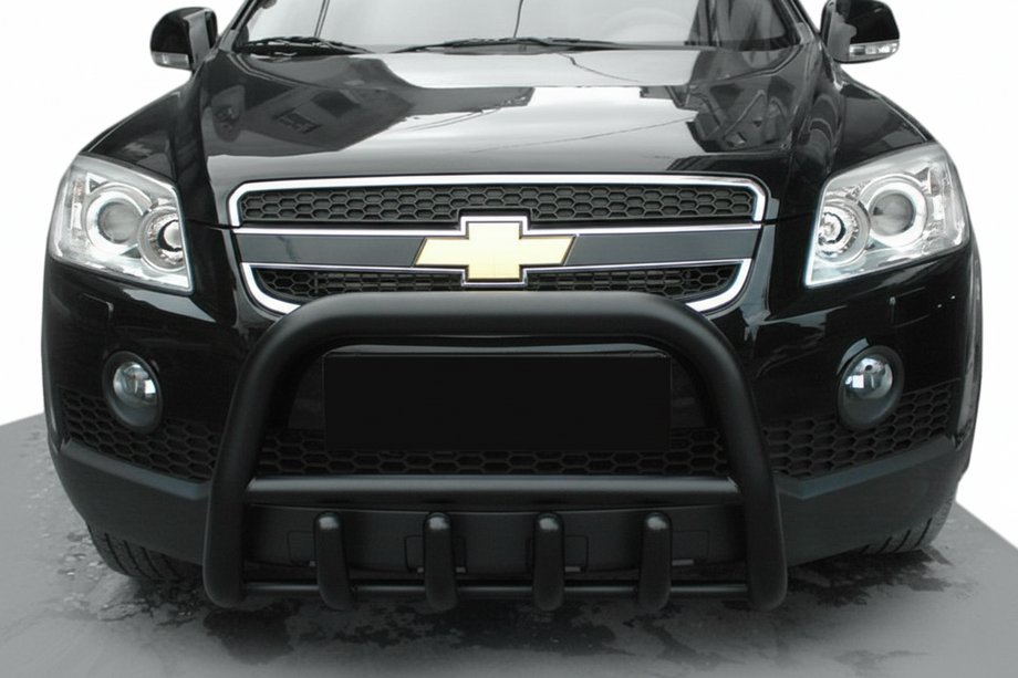 Chevrolet Captiva 2006–2019 Přední ochranný rám QT006 Black (nerez) Image