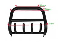 Lifan X60 2011– Přední bullbar QT006 Black (nerez) fotografie 2