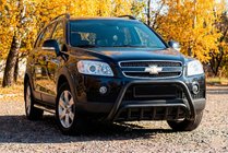 Chevrolet Captiva 2006–2019 Přední ochranný rám WT002 Black (nerez) fotografie 2