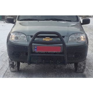 Přední ochranný rám (bullbar) QT007 Black (nerez) fotografie 2