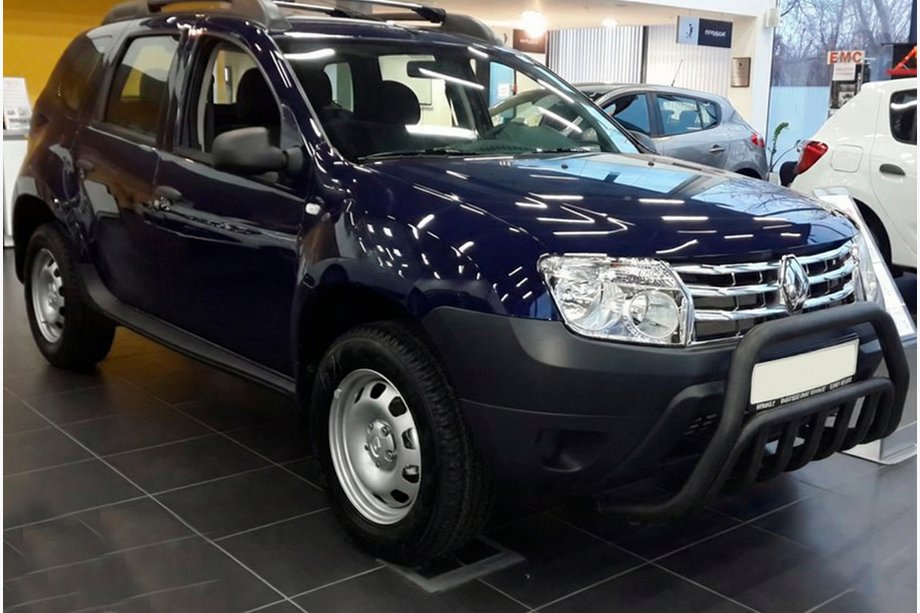Dacia Duster 2008–2018 Přední ochranný rám WT002 Black (nerez) Fotografie 4