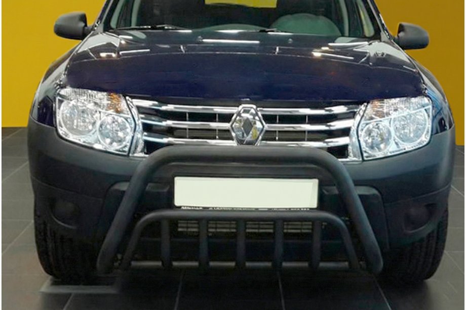 Dacia Duster 2008–2018 Přední ochranný rám WT002 Black (nerez) Fotografie 5