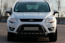 Ford Kuga 2008–2013 Přední ochranný rám WT002 Black (nerez) fotografie 2