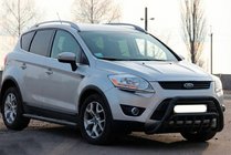 Ford Kuga 2008–2013 Přední ochranný rám WT002 Black (nerez) fotografie 3