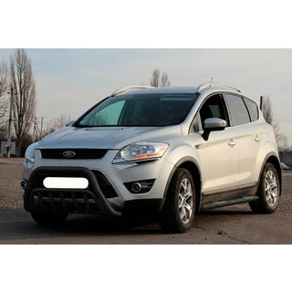 Přední ochranný rám WT002 Black (nerez) Ford Kuga 2008–2013 fotografie 1