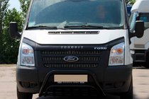 Ford Transit 2000–2014 Přední ochranný rám WT002 Black (2006-2014, nerez) fotografie 2