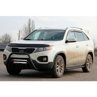 Přední ochranný rám (bullbar) WT002/2 Black (nerez) Kia Sorento II XM 2009–2014 fotografie 1