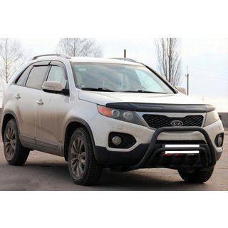 Přední ochranný rám (bullbar) WT002/2 Black (nerez) Kia Sorento II XM 2009–2014 fotografie 2