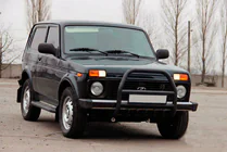 Lada Niva a Urban 1977– Přední ochranný rám QT007 Black (nerez) fotografie 5
