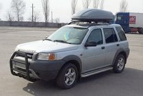 Land Rover Freelander I 1997–2006 Přední ochranný rám QT007 Black (nerez) fotografie 2