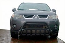 Mitsubishi Outlander 2006–2012 Přední ochranný rám WT002 Black (nerez) fotografie 2