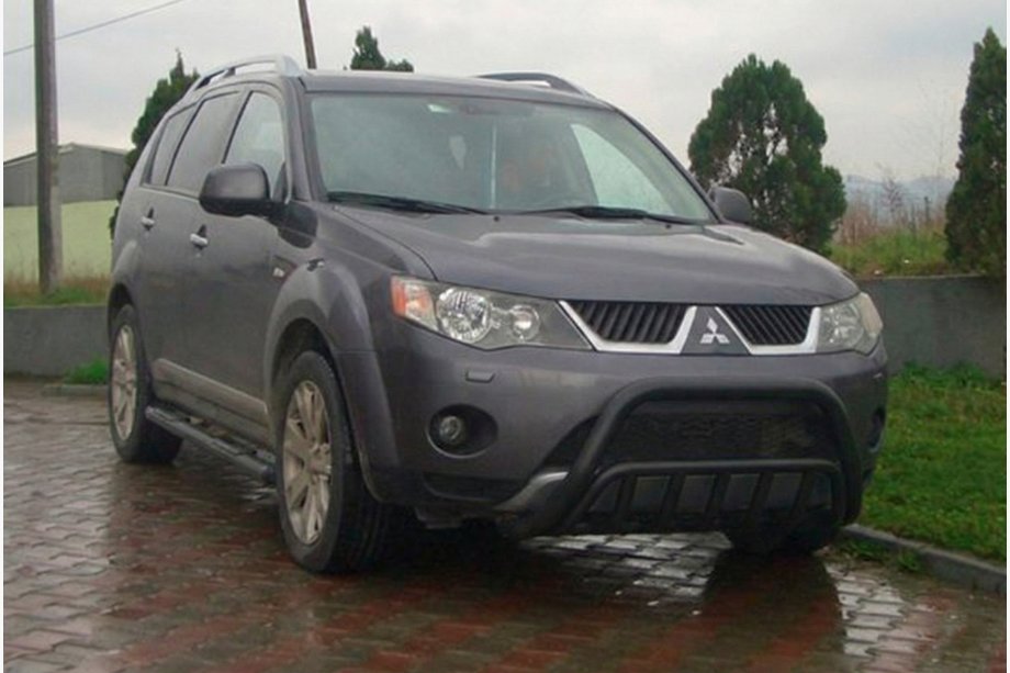 Mitsubishi Outlander 2006–2012 Přední ochranný rám WT002 Black (nerez) Image
