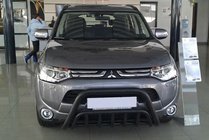 Mitsubishi Outlander 2012–2021 Přední ochranný rám WT002 Black (nerez) fotografie 1