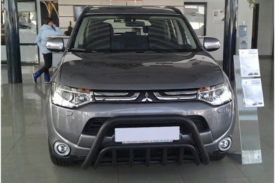 Mitsubishi Outlander 2012–2021 Přední ochranný rám WT002 Black (nerez) Image