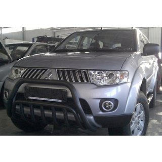 Přední ochranný rám WT002 Black (nerez) Mitsubishi Pajero Sport 2008–2015 fotografie 3