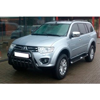 Přední ochranný rám WT002 Black (nerez) Mitsubishi Pajero Sport 2008–2015 fotografie 2