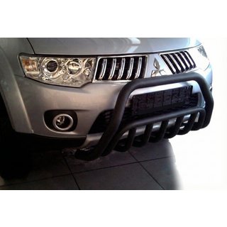 Přední ochranný rám WT002 Black (nerez) Mitsubishi Pajero Sport 2008–2015 fotografie 4