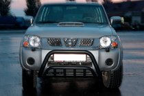 Nissan NP300 1999–2015 Přední ochranný rám WT002 Black (nerez) fotografie 2